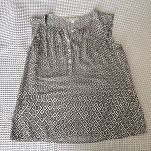 Loft sleeveless floral print top, Size SP